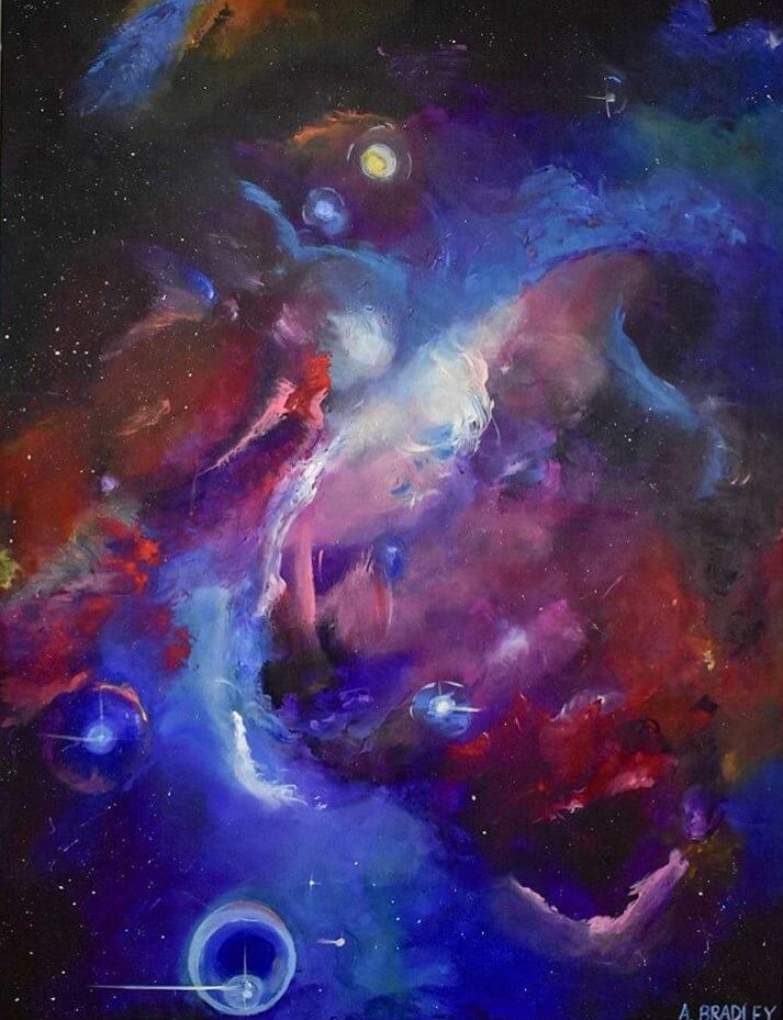 Ariana Bradley, "Orion", Temepra 38" x 48", (2019)