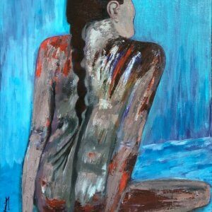 Hoda Awad, "Peace"​, Acrylic on canvas, 16" x 20"​