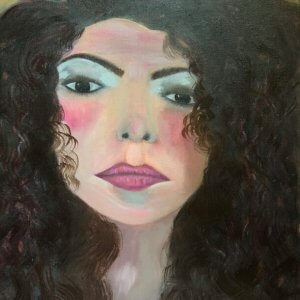 Hoda Awad, Farida​, Oil on canvas, 16" x 20"​