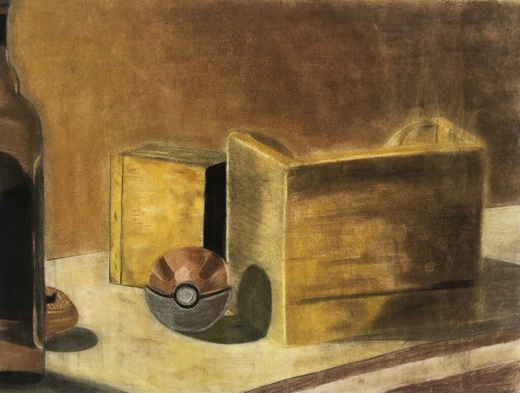 Jennifer Guilbe, "Pastel Still Life," Pastel on Paper, 18"x24"