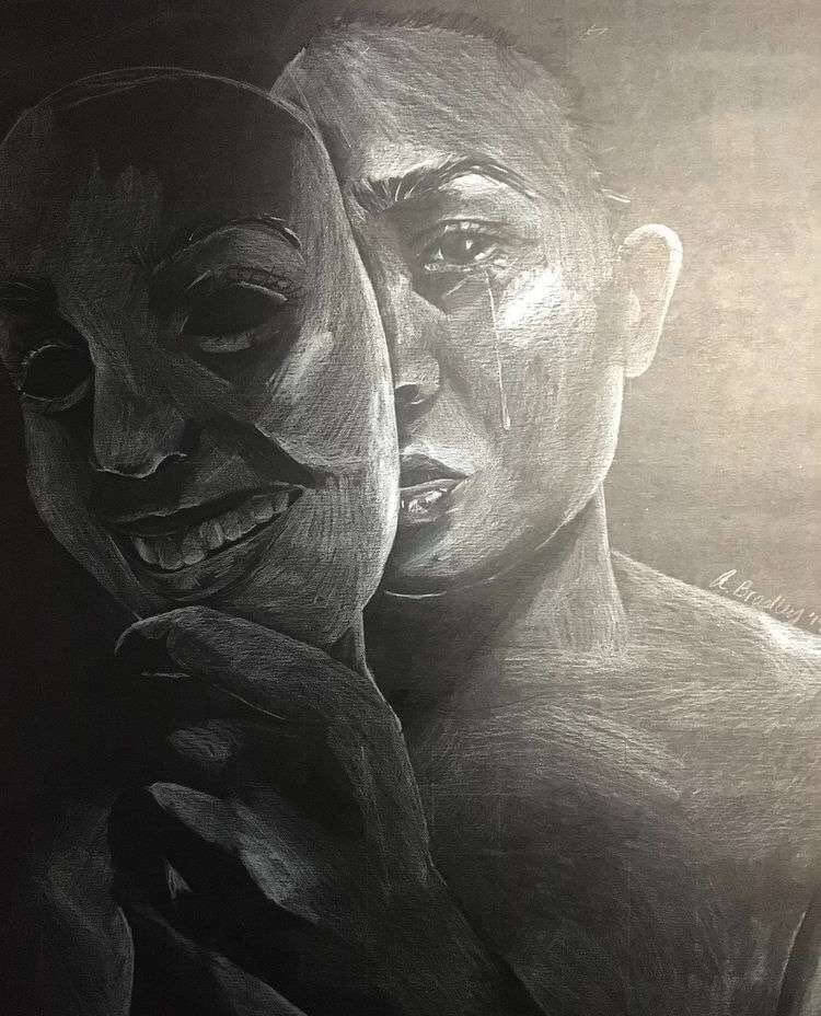 Ariana Bradley, "Which One," Prisma Colored Pencil, 18" x 24"